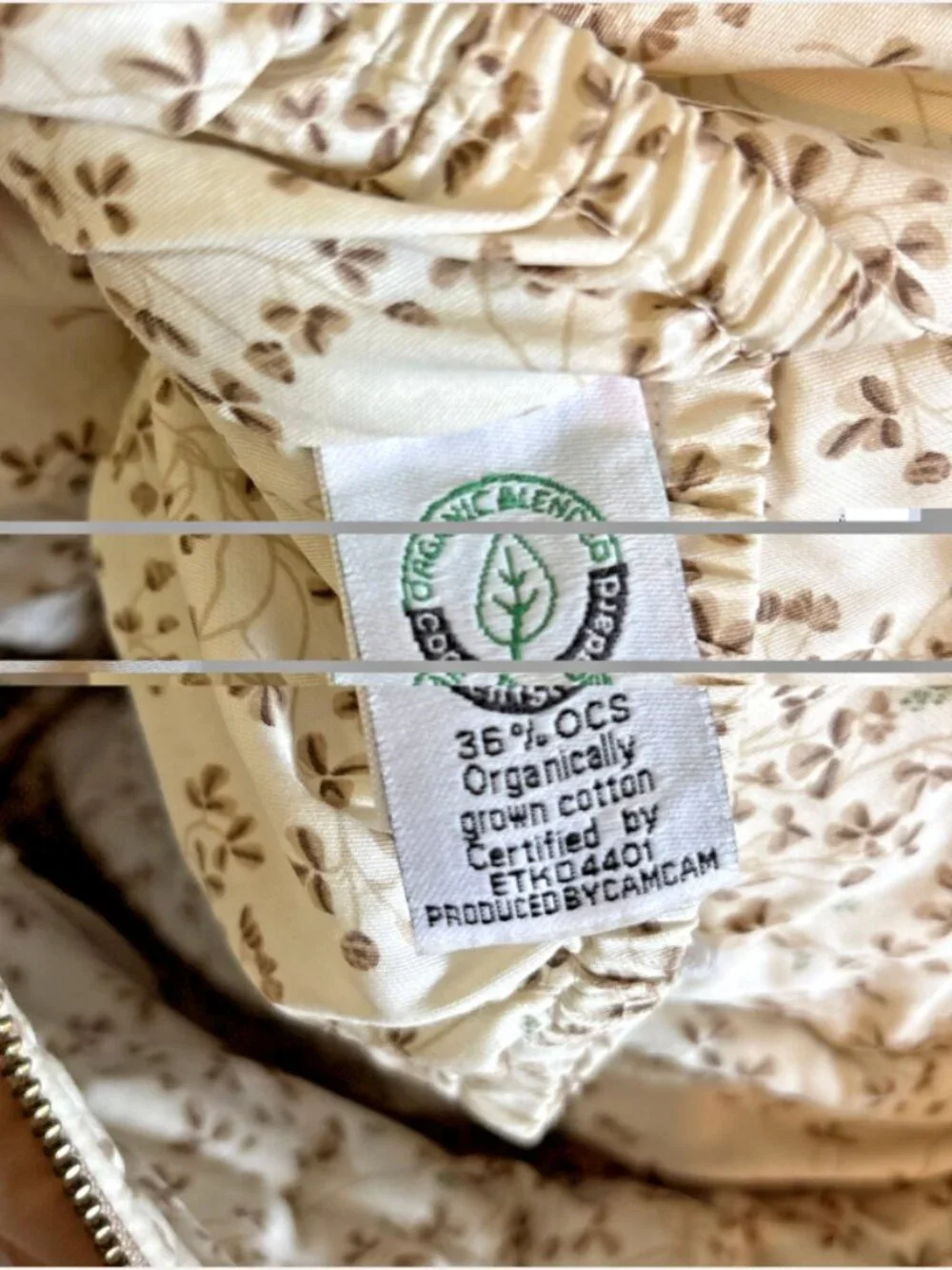Cam Cam Copenhagen Changing Diaper Bag M Camel Tan Organic Cotton Minimalist